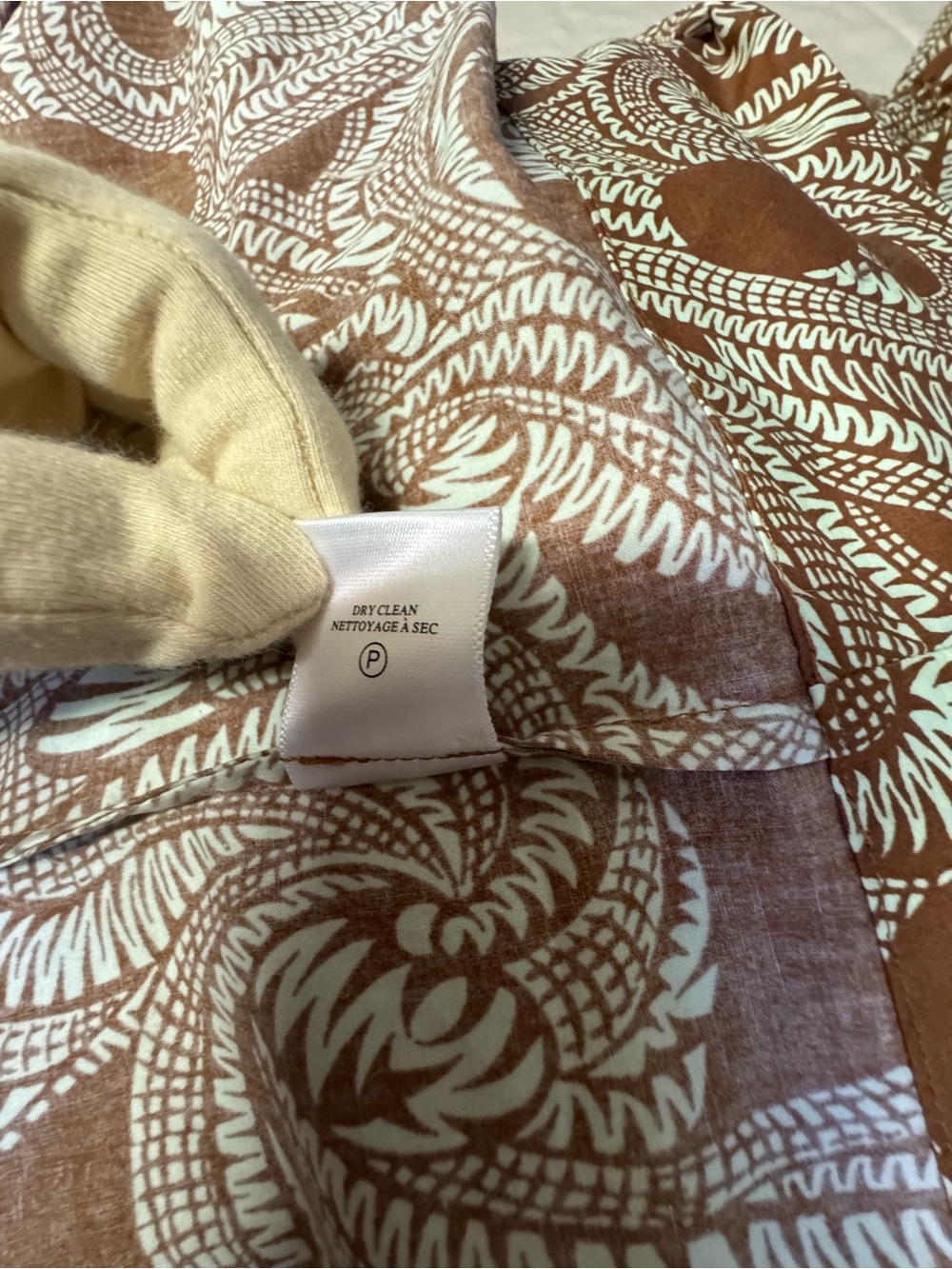 NWT A.L.C. Laura Cotton Poplin Maxi Dress Size 2 Cognac Brown & Green Ash Print - Picture 13 of 14